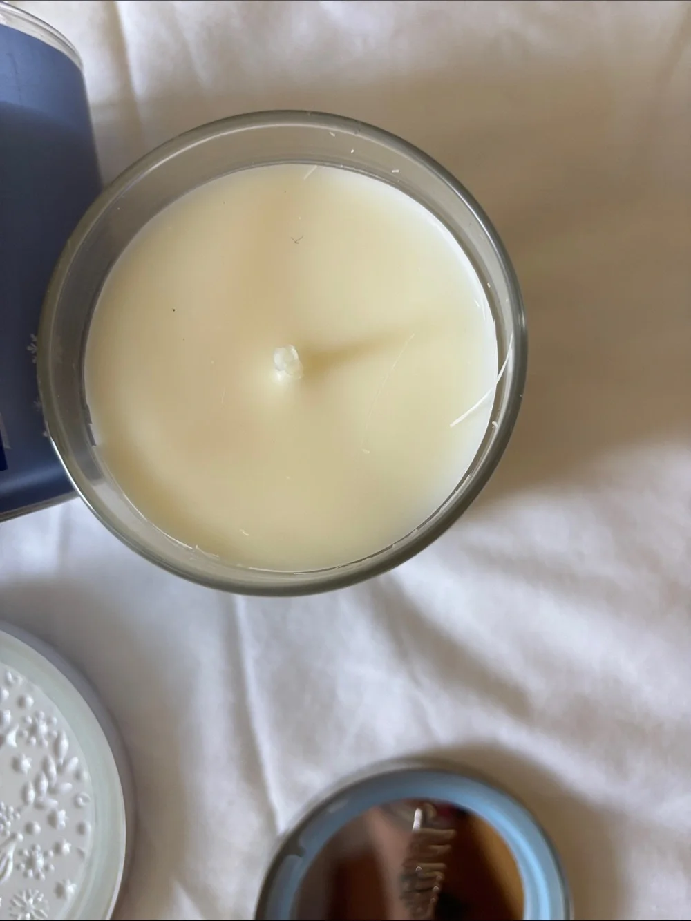 Bath & Body Works Navy and White Holiday Jar Candle Duo